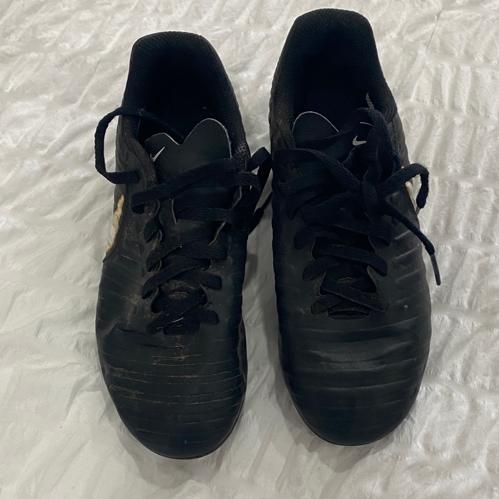 Boys Black Soccer Shoes